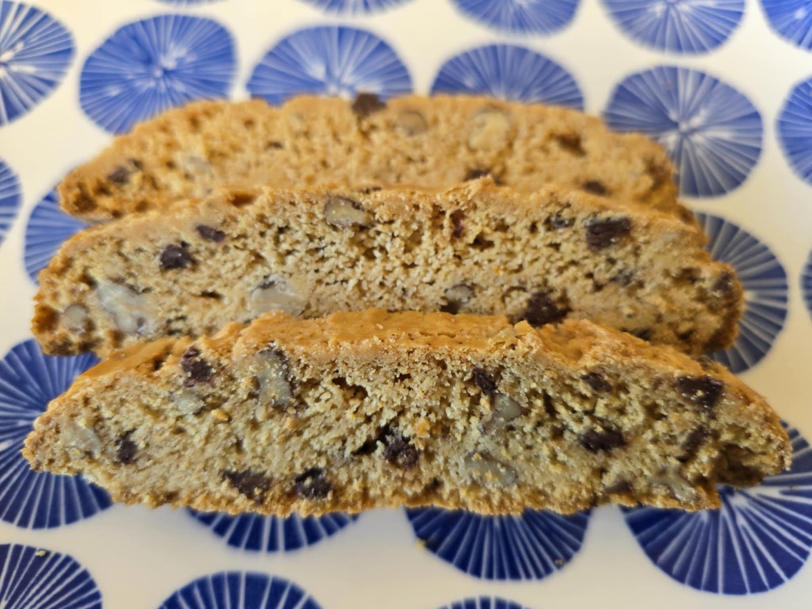 Chocolate pecan biscotti